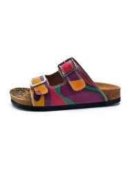 Calceo Klapki ze wzorem rozmiar: 38. Klapki Calceo, bez wzorów, z otwartym noskiem, bez obcasa. Za 130.99 zł.