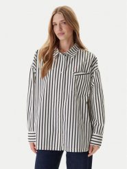 Mustang Koszula Salinas 1016729 Écru Oversize. Koszule Mustang, bez wzorów, z bawełny, bez kołnierzyka, bez ramiączek. Za 289.99 zł.