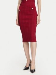 Guess Spódnica ołówkowa W6YD23 Z0974 Bordowy Slim Fit. Czerwone spódnice Guess, xl, z aplikacjami, z syntetyku, ołówkowe. Za 434.99 zł.