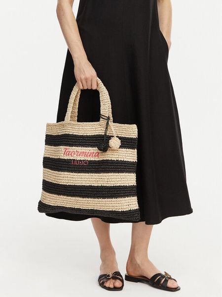 Liu Jo Torebka VA6197 A0006 Czarny. Czarne shopper Liu Jo, bez wzorów, bez dodatków. Za 233.99 zł.