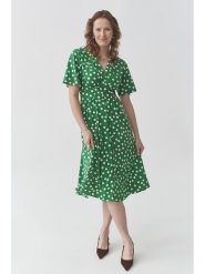 TATUUM Sukienka "Naela" w kolorze zielonym rozmiar: 44. Zielone sukienki Tatuum, bez wzorów, z wiskozy, bez kołnierzyka, bez ramiączek, midi. Za 221.67 zł.