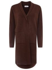 Zwillingsherz Kardigan "Jessi" w kolorze brązowym rozmiar: L/XL. Brązowe kardigany Zwillingsherz, l, bez wzorów. Za 187.96 zł.