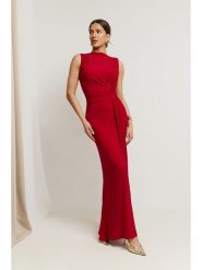 Made of emotion Sukienka w kolorze czerwonym rozmiar: S. Czerwone sukienki Made Of Emotion, s, bez wzorów, bez kołnierzyka, bez ramiączek, maxi. Za 305.95 zł.