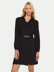 ARTIGLI Sukienka codzienna ACAB000455 Czarny Regular Fit. Czarne sukienki Artigli, na co dzień, bez wzorów, z wiskozy, bez kołnierzyka, bez ramiączek, proste. Za 229.99 zł.
