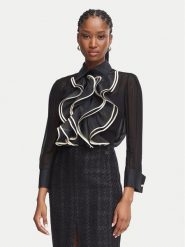 Elisabetta Franchi Koszula CA-210-67E2 Czarny Regular Fit. Czarne koszule Elisabetta Franchi, bez wzorów, bez kołnierzyka, bez ramiączek. Za 2,099.00 zł.