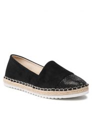 Jenny Fairy Espadryle WS19432-09 Czarny. Czarne espadryle Jenny Fairy, bez wzorów, z materiału, bez obcasa, bez zapięcia. Za 99.99 zł.