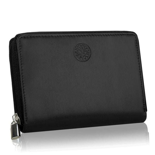 Portfel damski BETLEWSKI BPD-DZ-361 CZARNY. Czarne portfele Betlewski, bez wzorów, ze skóry. Za 109.99 zł.