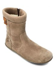 Groundies Skórzane buty "Iceland" w kolorze szarobrązowym do chodzenia na boso rozmiar: 36. Brązowe botki Groundies, bez wzorów, ze skóry, bez obcasa, bez zapięcia. Za 339.99 zł.