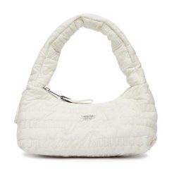 Torebka Tommy Jeans. Białe torebki klasyczne Tommy Jeans, bez wzorów, z jeansu, bez dodatków. Za 409.99 zł.