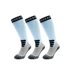 Skarpety narciarskie - Merino Wool Pro - 3 pary - Niebieskie. Niebieskie skarpety POEDERBAAS, bez wzorów. W wyprzedaży za 329.62 zł.