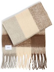 Nümph Szalik damski - NUDenja Kobiety brązowy|wielokolorowy|beżowy w kratkę, ONE SIZE. Brązowe szaliki Nümph, bez wzorów, z syntetyku. Za 199.95 zł.