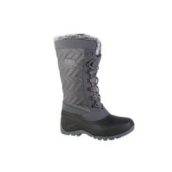 Buty zimowe damskie, CMP Nietos. Czarne trekkingi CMP, z materiału, przed kolano, outdoorowe. Za 299.99 zł.