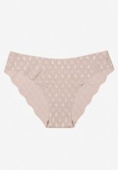 Jasnoszare Bezszwowe Majtki Figi w Geometryczny Wzór Vivalisa. Szare figi Born2be, l, bez wzorów. Za 4.99 zł.