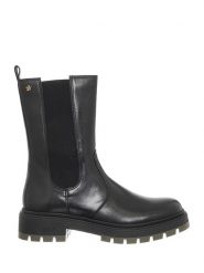 Liu Jo Skórzane botki w kolorze czarnym rozmiar: 39. Czarne botki Liu Jo, bez wzorów, ze skóry, bez obcasa, bez zapięcia. Za 332.52 zł.