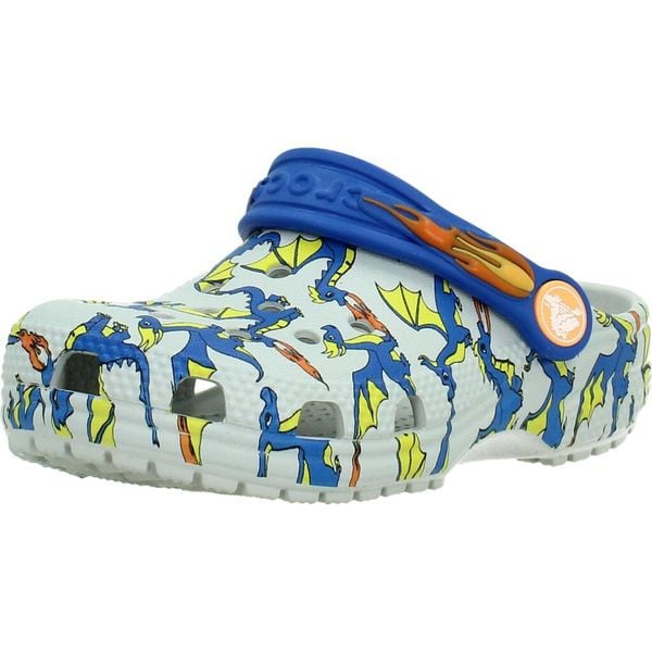 Sandały CROCS ZUHECO CLASSIC DRAGON Biały. Białe sandały Crocs, bez wzorów, z materiału, bez obcasa, bez zapięcia. Za 219.99 zł.