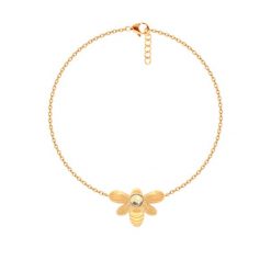 Bransoletka łańcuszkowa Honey mini, pozłacana. Żółte bransoletki Lilou, pozłacane. Za 239.00 zł.