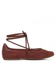 Patrizia Pepe Baleriny 8Z0123/L152-B882 Brązowy. Brązowe baleriny Patrizia Pepe, bez wzorów, ze skóry, bez obcasa. Za 919.99 zł.