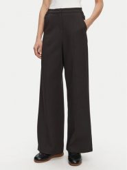 Patrizia Pepe Spodnie materiałowe 8P0696 A375 K103 Czarny Regular Fit. Czarne spodnie materiałowe Patrizia Pepe, bez wzorów, z materiału. Za 629.99 zł.