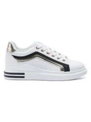 Viagiulia Sneakersy w kolorze złoto-biało-czarnym rozmiar: 36. Białe trampki Viagiulia, bez wzorów, bez zapięcia. Za 101.23 zł.