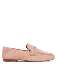 MICHAEL Michael Kors Lordsy Lena Loafer 40S5LEFP1S Różowy. Czerwone lordsy MICHAEL Michael Kors, bez wzorów, ze lnu, bez obcasa, bez zapięcia. Za 509.99 zł.