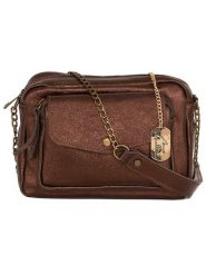 Anna Morellini Skórzana torebka "Agnesina" w kolorze brązowym - 26 x 19 x 7 cm rozmiar: onesize. Brązowe torby na ramię Anna Morellini, bez wzorów, z materiału, na ramię, bez dodatków. Za 217.99 zł.