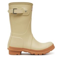 Kalosze Hunter. Brązowe kalosze Hunter, bez wzorów. Za 389.99 zł.