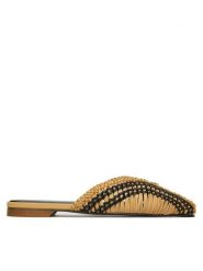 Patrizia Pepe Klapki 8Z0140/L109 Beżowy ciemny. Brązowe klapki Patrizia Pepe, bez wzorów, ze skóry, bez obcasa. Za 1,249.00 zł.