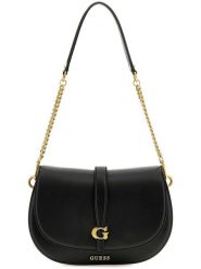 Guess Torebka w kolorze czarnym - 27 x 17 x 7 cm rozmiar: onesize. Czarne torby na ramię Guess, z aplikacjami, z materiału, na ramię, bez dodatków. Za 463.38 zł.