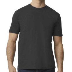 Koszulka Softstyle EZ Unisex Dla Dorosłych. Szare bluzki GILDAN, m, bez wzorów, sportowe, bez kołnierzyka, bez ramiączek. Za 37.99 zł.