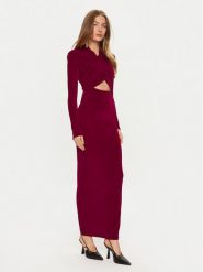 BARDOT Sukienka wieczorowa Reno 58742DB Czerwony Slim Fit. Czerwone sukienki Bardot, l, bez wzorów, z syntetyku, wizytowe, bez kołnierzyka, bez ramiączek. Za 349.99 zł.