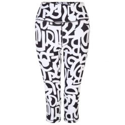 Legginsy Damskie Influential Graffiti 3/4. Białe legginsy Dare 2b, bez wzorów, z elastanu. Za 58.99 zł.