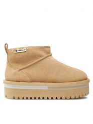 Tommy Jeans Śniegowce Tjw Suede Flatform Boot Wl EN0EN02599 Beżowy. Brązowe trapery i śniegowce Tommy Jeans, z jeansu. Za 329.99 zł.