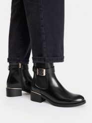 MEXX Botki CEO-WS6581-08 Czarny. Czarne botki Mexx, bez wzorów, ze skóry, bez obcasa, na płaskiej podeszwie, bez zapięcia. Za 249.99 zł.