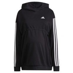 Bluza turystyczna damska Adidas Maternity. Białe bluzy Adidas, xl, bez wzorów, z bawełny, bez kaptura. W wyprzedaży za 193.00 zł.
