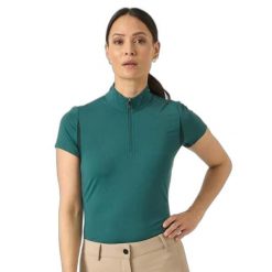 Bielizna podstawowa do jazdy konnej 1/2 zip dla kobiet PS of Sweden Everly Quote. Zielona koszule nocne PS OF SWEDEN, bez wzorów, sportowe, bez ramiączek. Za 306.50 zł.