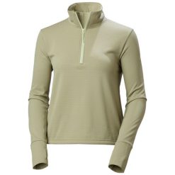 Bluza damska Helly Hansen Versalite Cinched Fleece. Zielone bluzy Helly Hansen, bez wzorów, bez kaptura. Za 319.50 zł.