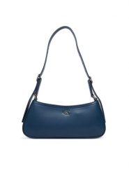 Calvin Klein Torebka Ck Small Shoulder Bag LV04F3170G Granatowy. Niebieskie torebki klasyczne Calvin Klein, bez wzorów, ze skóry, bez dodatków. Za 409.99 zł.