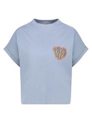 Eight2Nine Koszulka w kolorze błękitnym rozmiar: XS. Niebieskie bluzki Eight2Nine, xs, bez wzorów, z bawełny, bez kołnierzyka, bez ramiączek. Za 43.99 zł.