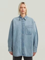 G-Star Koszula dżinsowa w kolorze błękitnym rozmiar: XXL. Niebieskie koszule G-Star, xxl, bez wzorów, z bawełny, retro, bez kołnierzyka, bez ramiączek. Za 281.45 zł.