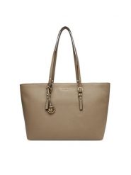MICHAEL Michael Kors Torebka Quinn 30T5GQNT9L Beżowy. Brązowe shopper MICHAEL Michael Kors, bez wzorów, ze skóry, bez dodatków. Za 1,109.00 zł.