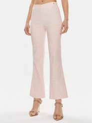Guess Spodnie materiałowe Ornella W4GB18 WG492 Różowy Regular Fit. Czerwone spodnie materiałowe Guess, l, z aplikacjami, z materiału. Za 189.99 zł.