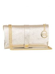 Mia Tomazzi Skórzana torebka w kolorze złotym - 24 x 13 x 6 cm rozmiar: onesize. Żółte torby na ramię Mia Tomazzi, bez wzorów, z materiału, na ramię, bez dodatków. Za 153.95 zł.