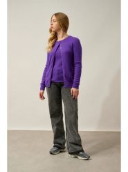 AUTHENTIC CASHMERE Kaszmirowy kardigan "Caron" w kolorze fioletowym rozmiar: L. Różowe kardigany AUTHENTIC CASHMERE, l, bez wzorów, z kaszmiru. Za 347.99 zł.