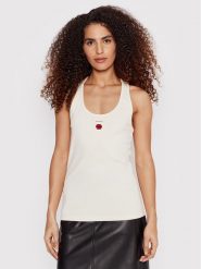 Pinko Top Capriate 1G178F Y7WQ Beżowy Regular Fit. Brązowe topy Pinko, l, bez wzorów, z bawełny, bez kołnierzyka, bez ramiączek. Za 289.99 zł.