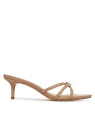 TWINSET Klapki 251TCP102 Brązowy. Brązowe klapki Twinset, bez wzorów, ze skóry, bez obcasa. Za 589.99 zł.