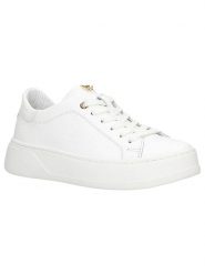 Wojas Skórzane sneakersy w kolorze białym rozmiar: 39. Białe trampki Wojas, bez wzorów, ze skóry, bez zapięcia. Za 354.94 zł.