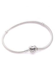 Pandora Srebrna bransoletka rozmiar: 21 cm. Szare bransoletki Pandora, srebrne. Za 234.42 zł.