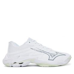 Buty halowe Mizuno. Białe obuwie sportowe Mizuno, bez zapięcia, mizuno wave. Za 689.99 zł.
