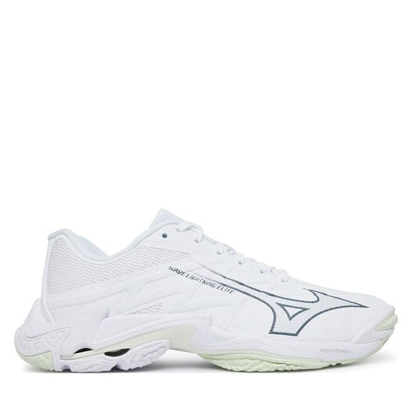 Buty halowe Mizuno. Białe obuwie sportowe Mizuno, bez zapięcia, mizuno wave. Za 689.99 zł.