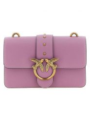 Pinko Skórzana torebka w kolorze fioletowym - 21 x 13 x 7 cm rozmiar: onesize. Różowe torby na ramię Pinko, bez wzorów, z materiału, na ramię, bez dodatków. Za 908.97 zł.